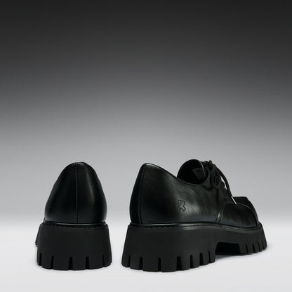 KOI Footwear - Gehrman Metal Cap Chunky Shoes - Black