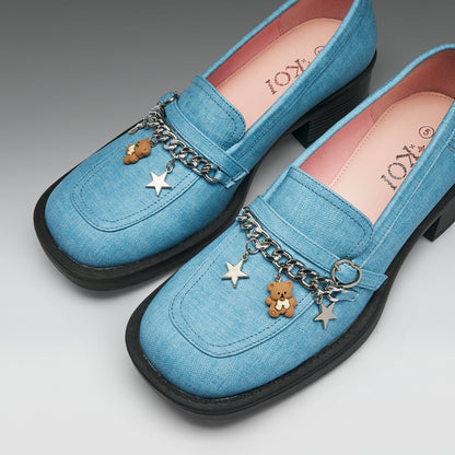 KOI Footwear - Fuzzle Denim Loafers