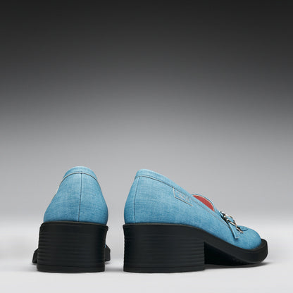 KOI Footwear - Fuzzle Denim Loafers