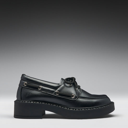 KOI Footwear - Arwen Tale Boat Shoes - Black