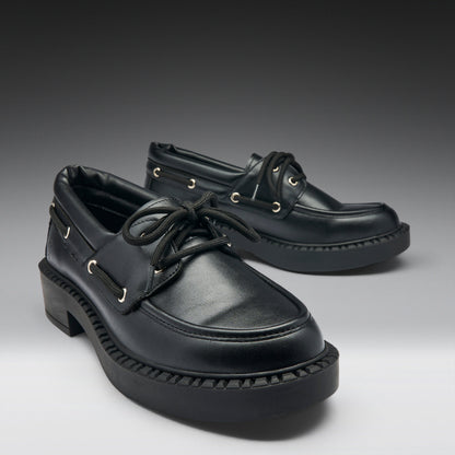 KOI Footwear - Arwen Tale Boat Shoes - Black