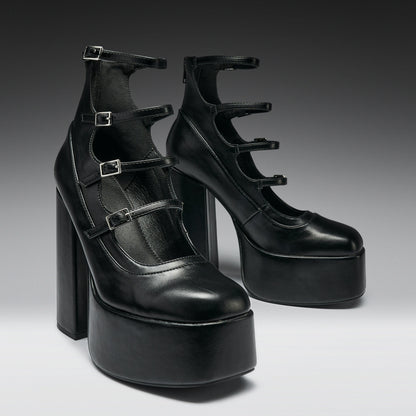 KOI Footwear - Gurren Strappy Platform Heels