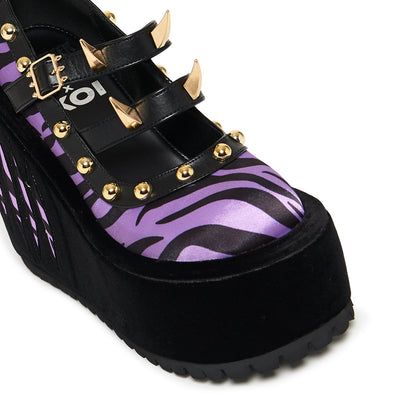 KOI Footwear - MONSTER HIGH Clawsome Wolf Platform Wedges - Purple