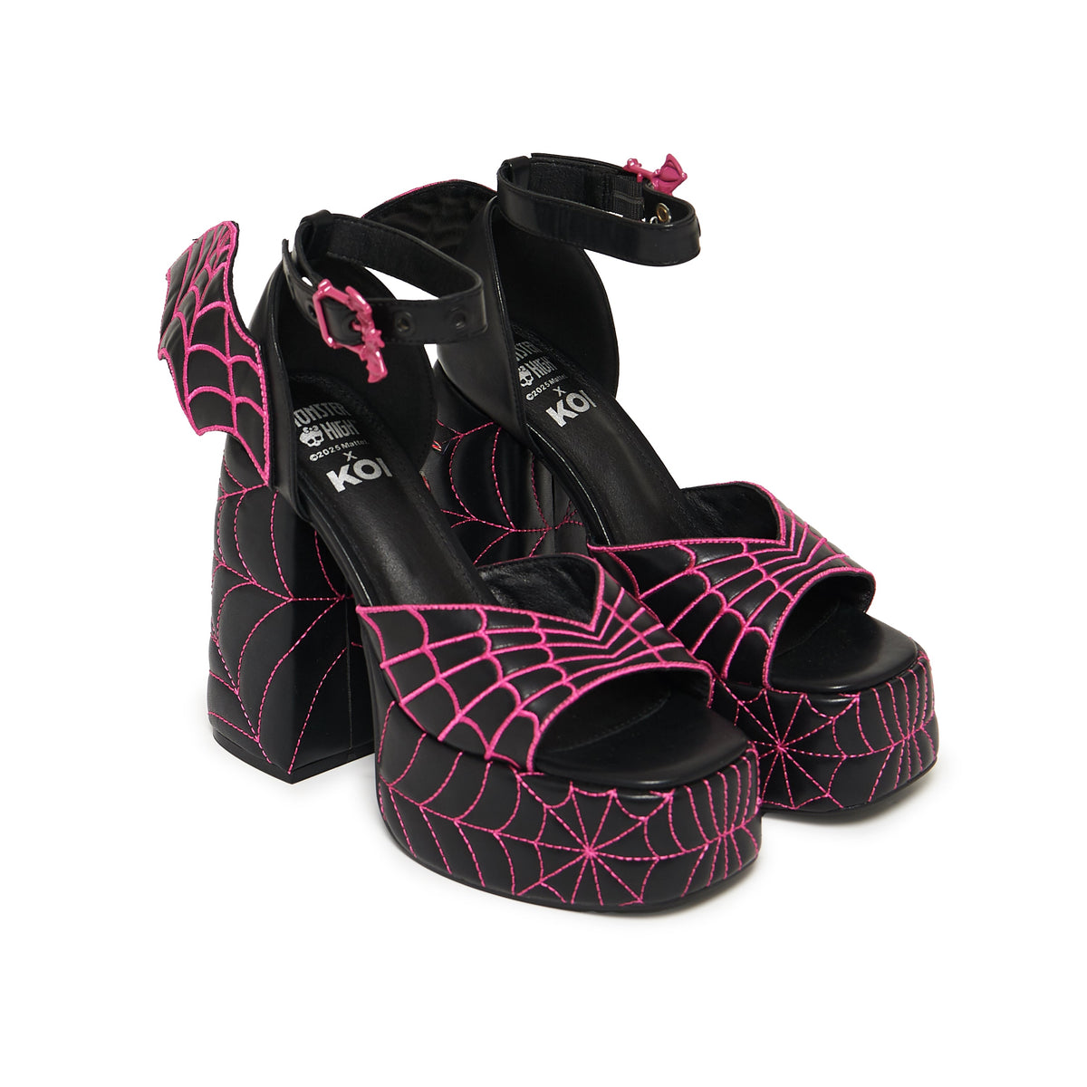 KOI Footwear - MONSTER HIGH Haunt Couture Padded Chunky Heels - Black