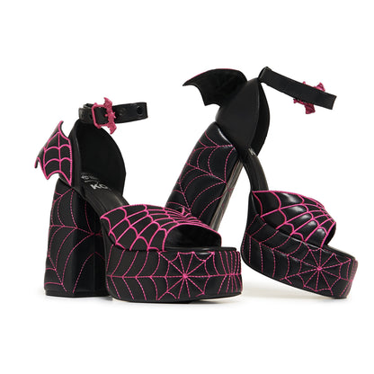 KOI Footwear - MONSTER HIGH Haunt Couture Padded Chunky Heels - Black