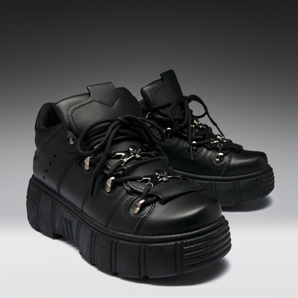 KOI Footwear - Rimo Core Chunky Black Trainers