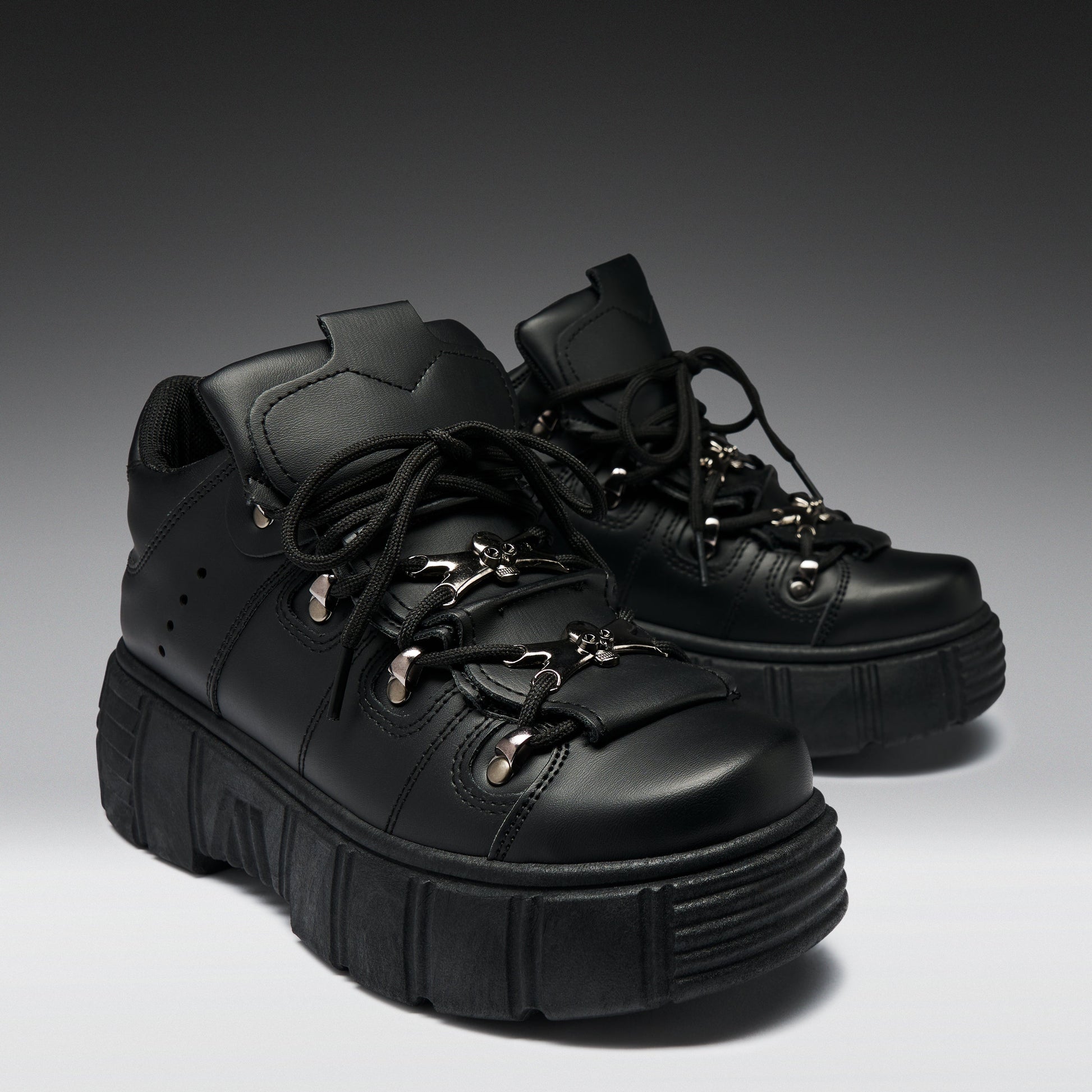 KOI Footwear - Rimo Core Chunky Black Trainers