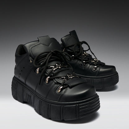 KOI Footwear - Rimo Core Chunky Black Trainers