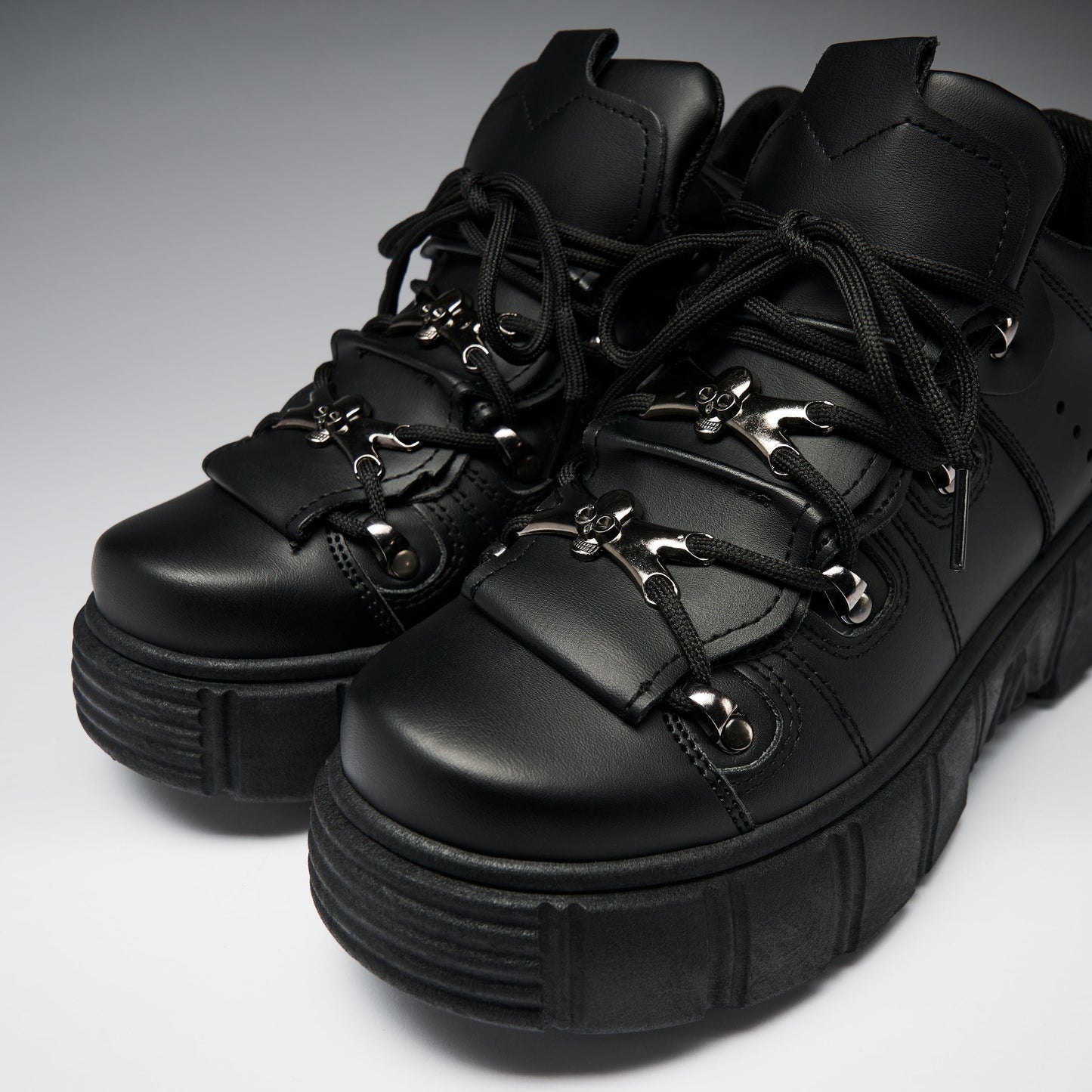 KOI Footwear - Rimo Core Chunky Black Trainers