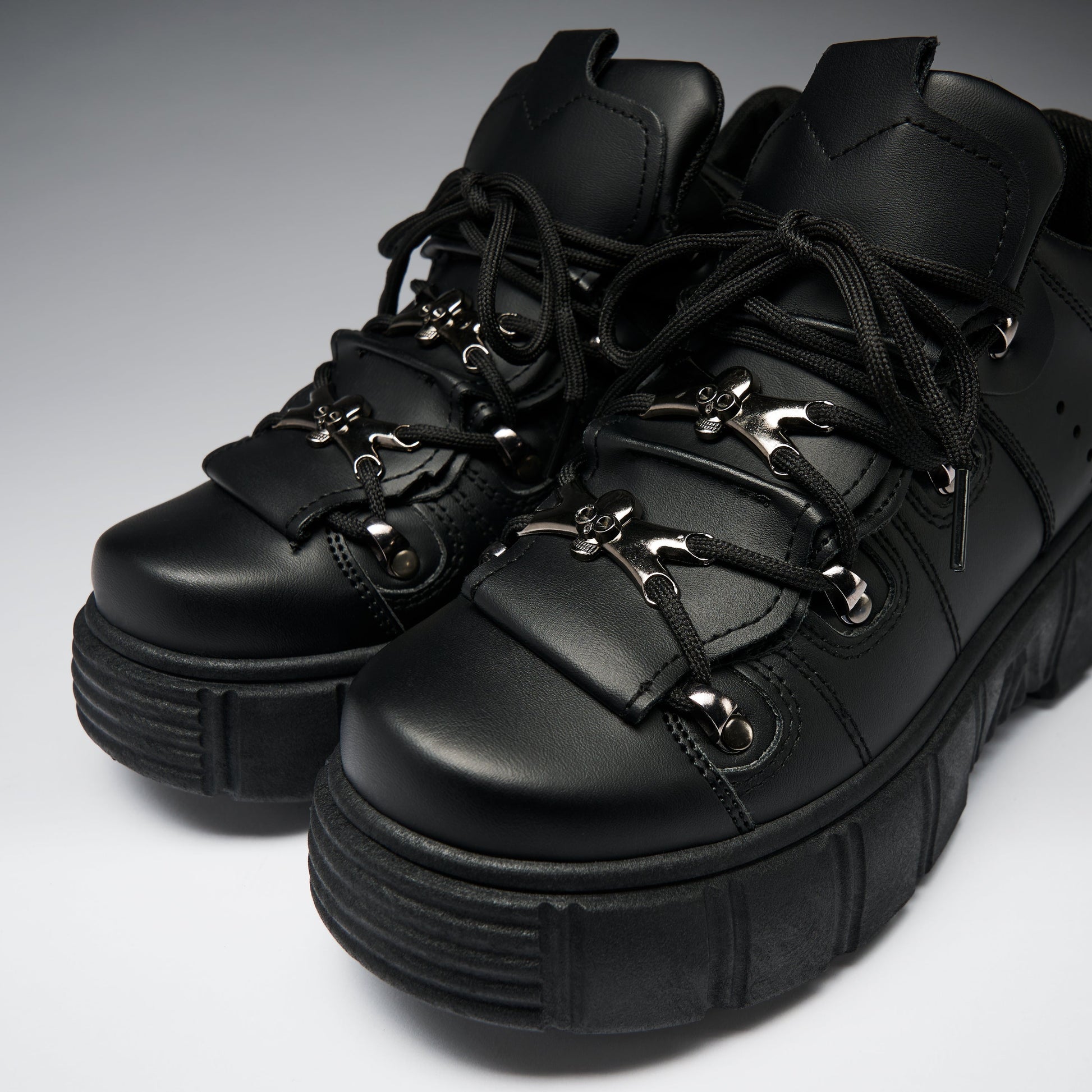 KOI Footwear - Rimo Core Chunky Black Trainers