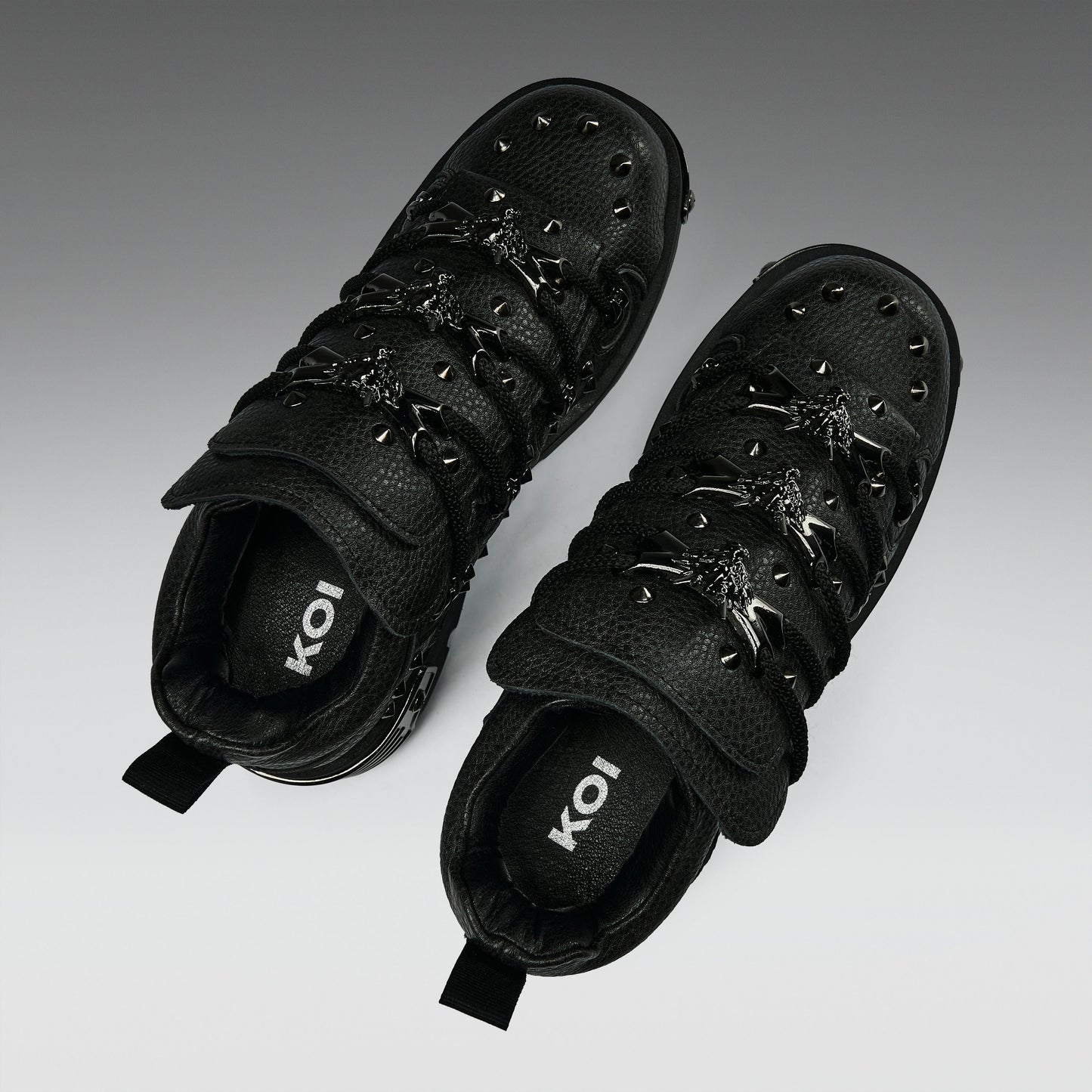 KOI Footwear - Thurnax Chunky Hardware Trainers - Black