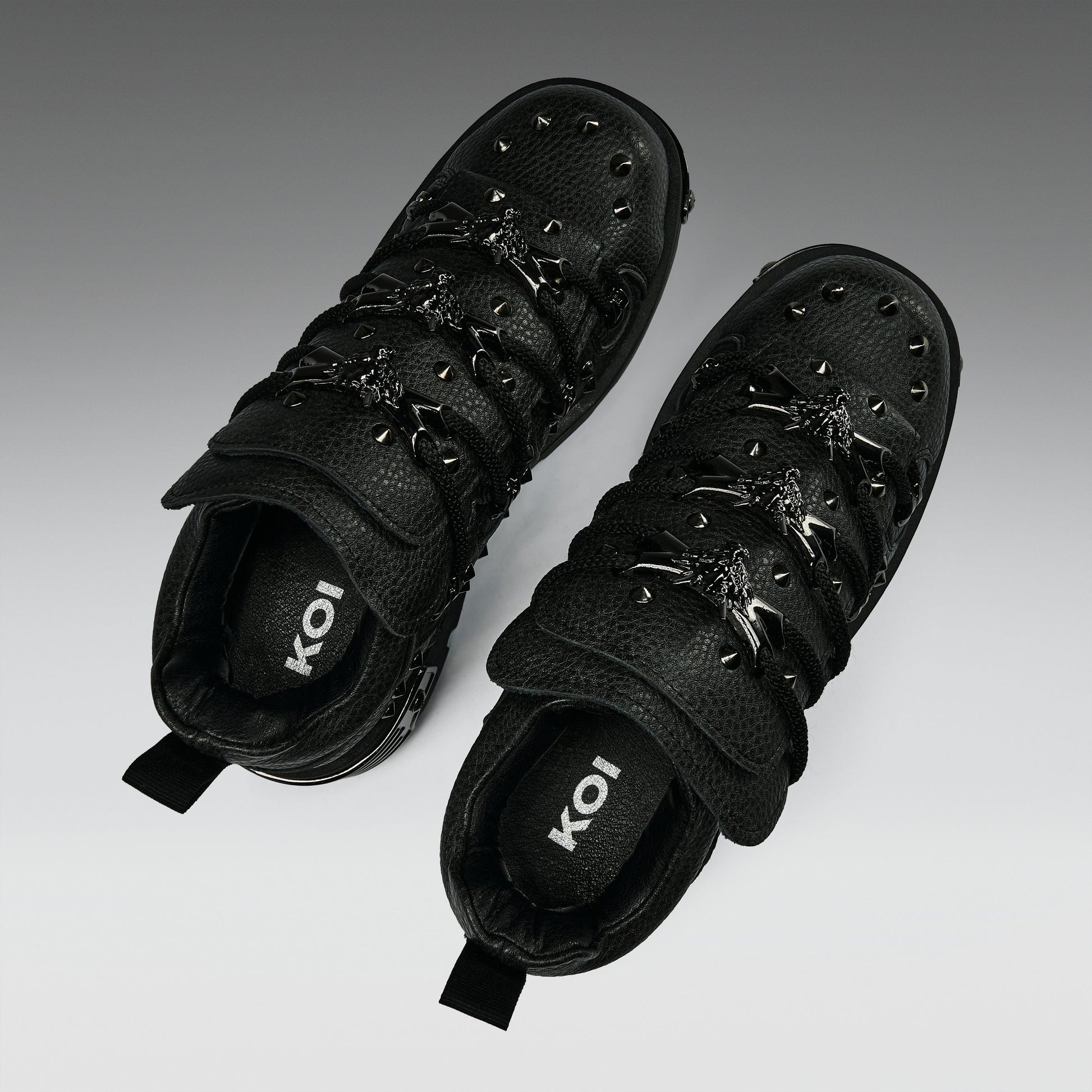 KOI Footwear - Thurnax Chunky Hardware Trainers - Black
