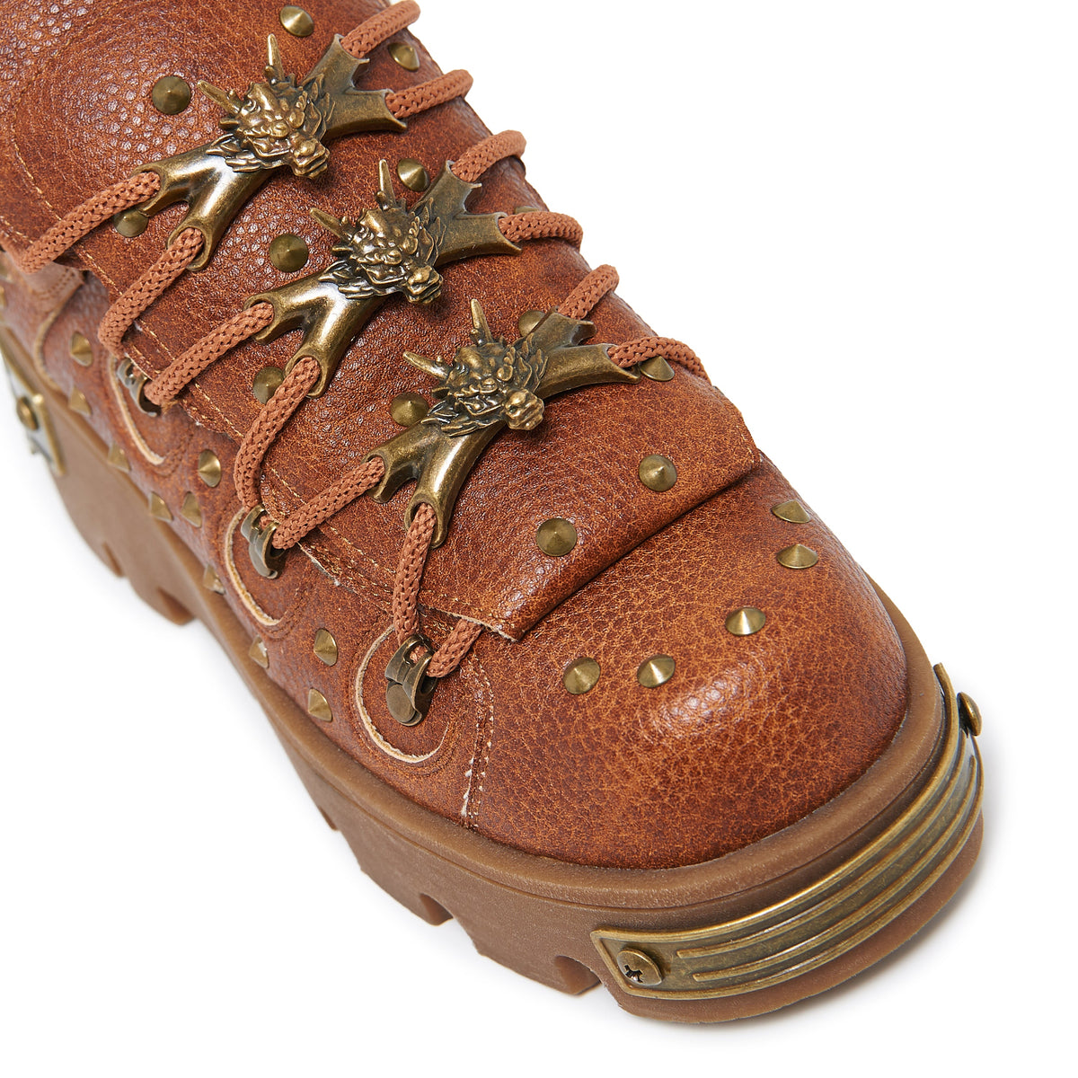 KOI Footwear - Thurnax Chunky Hardware Trainers - Brown