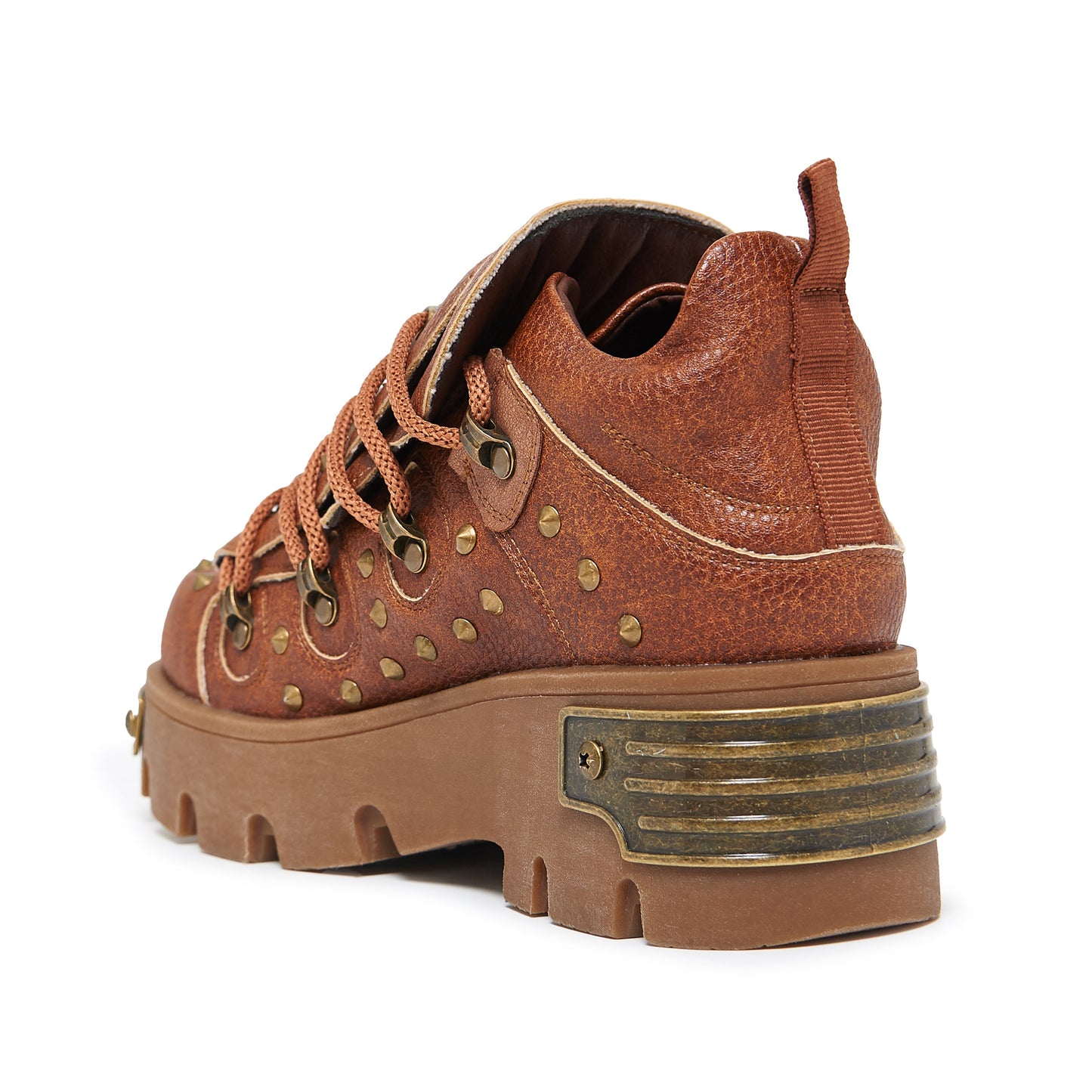 KOI Footwear - Thurnax Chunky Hardware Trainers - Brown