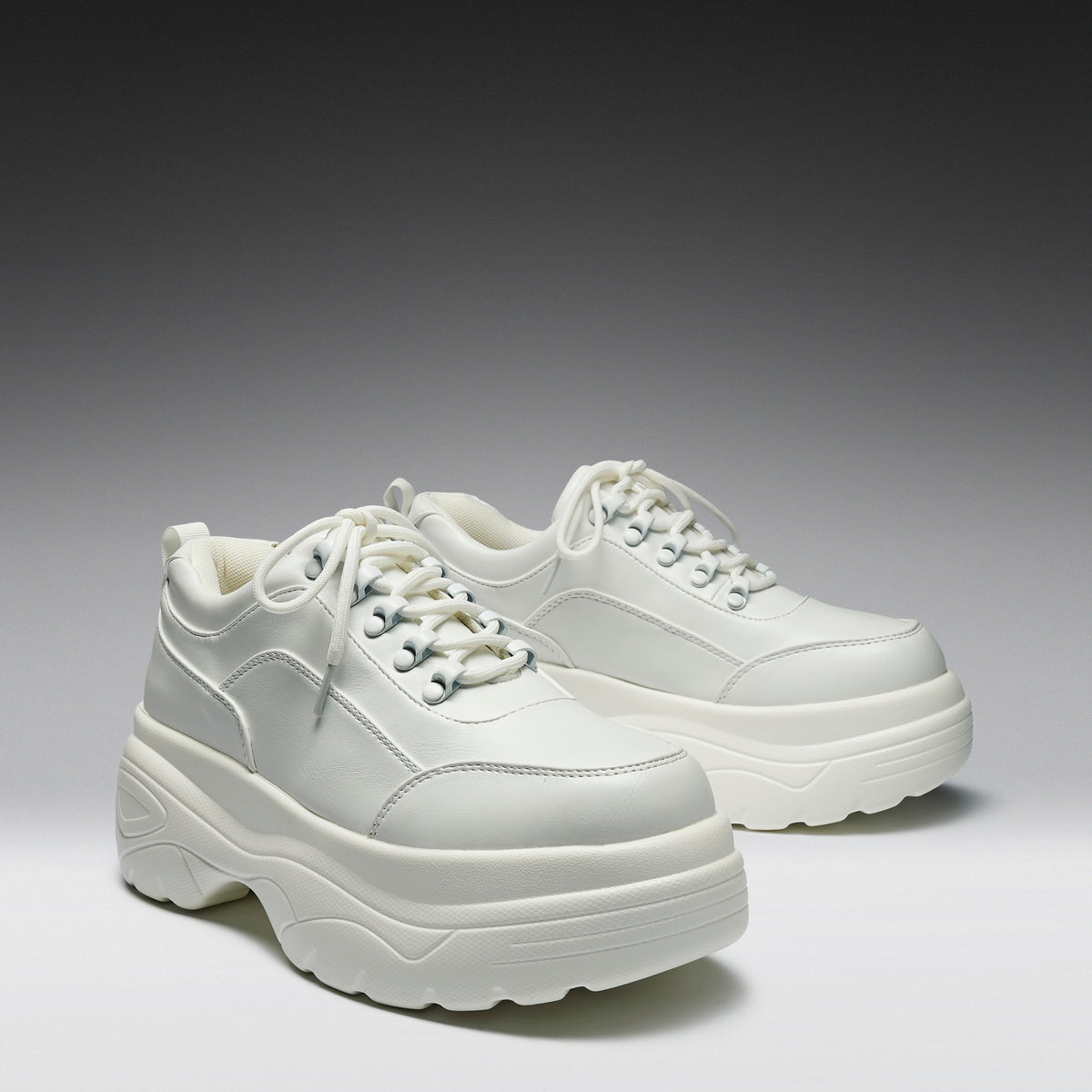 KOI Footwear - Jennie White Chunky Bubble Trainers