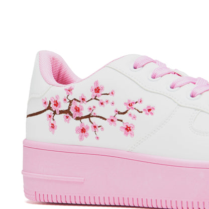 KOI Footwear - Morning Sakura Platform Trainers - White