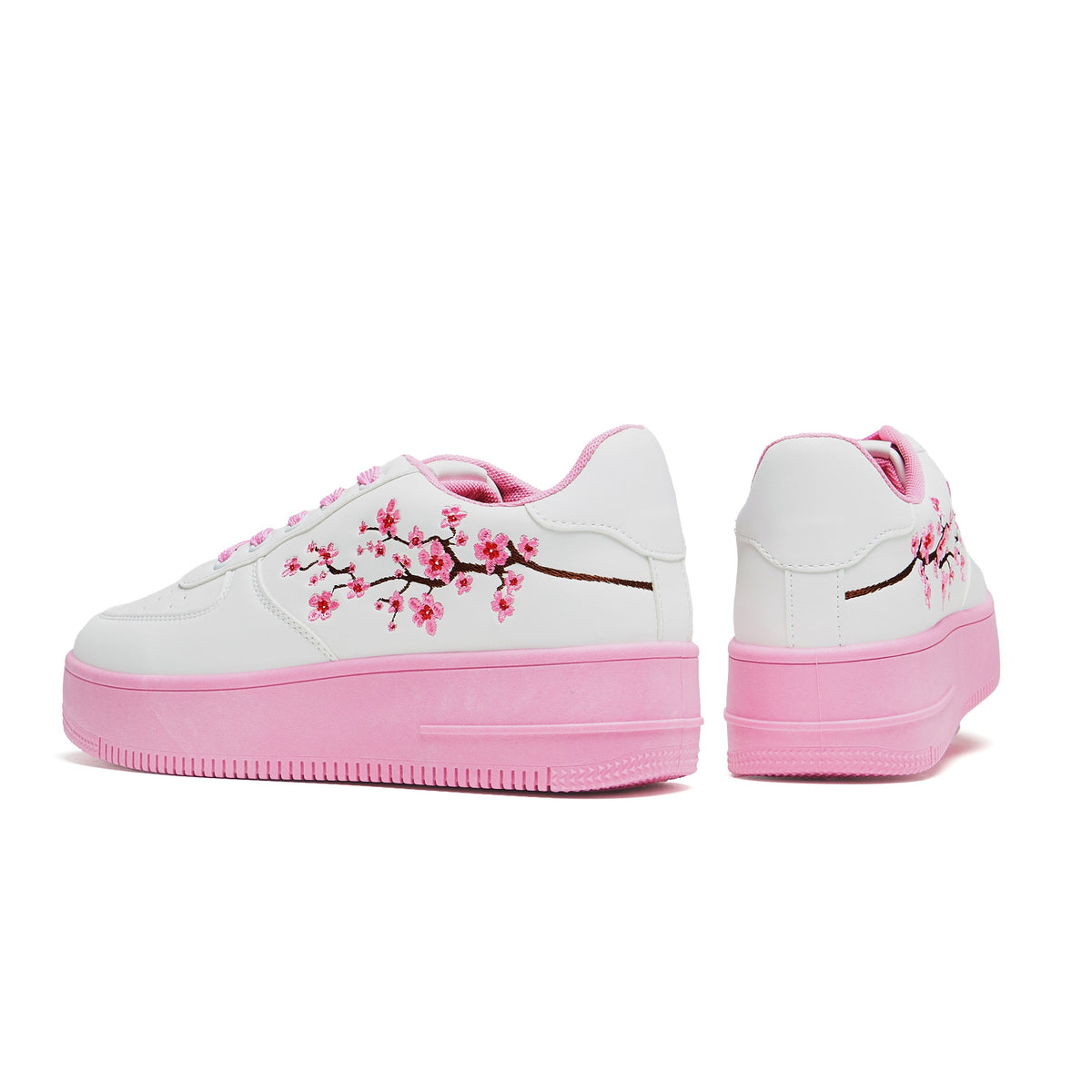 KOI Footwear - Morning Sakura Platform Trainers - White