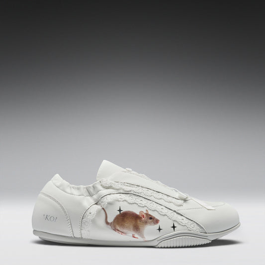 KOI Footwear - Spellbound Sparkling Rat Lace Up Pumps - White