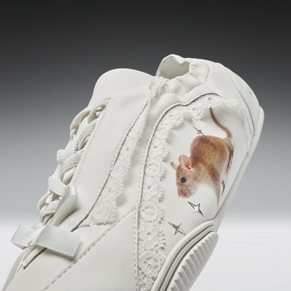 KOI Footwear - Spellbound Sparkling Rat Lace Up Pumps - White