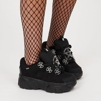 KOI Footwear - Necromancer Chunky Platform Trainers - Black