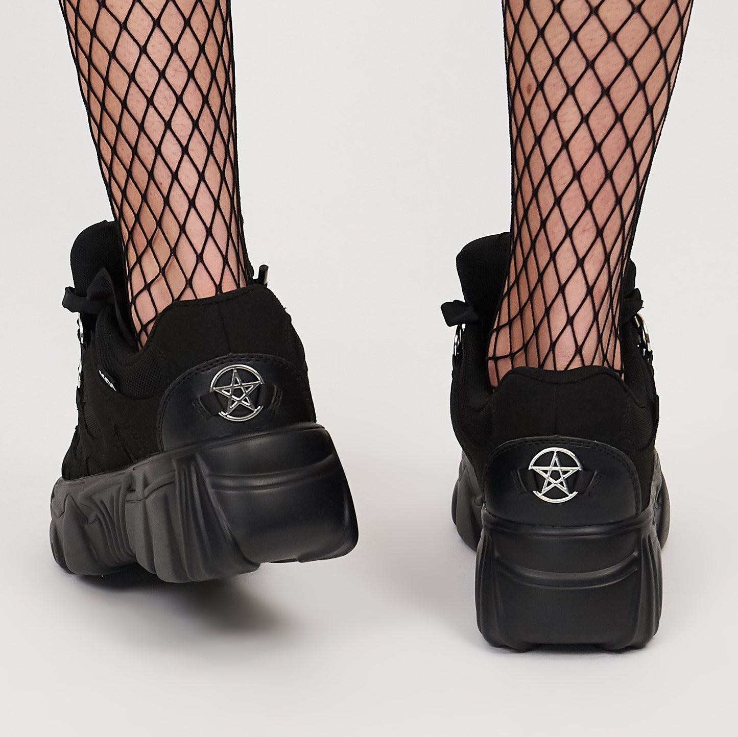 KOI Footwear - Necromancer Chunky Platform Trainers - Black