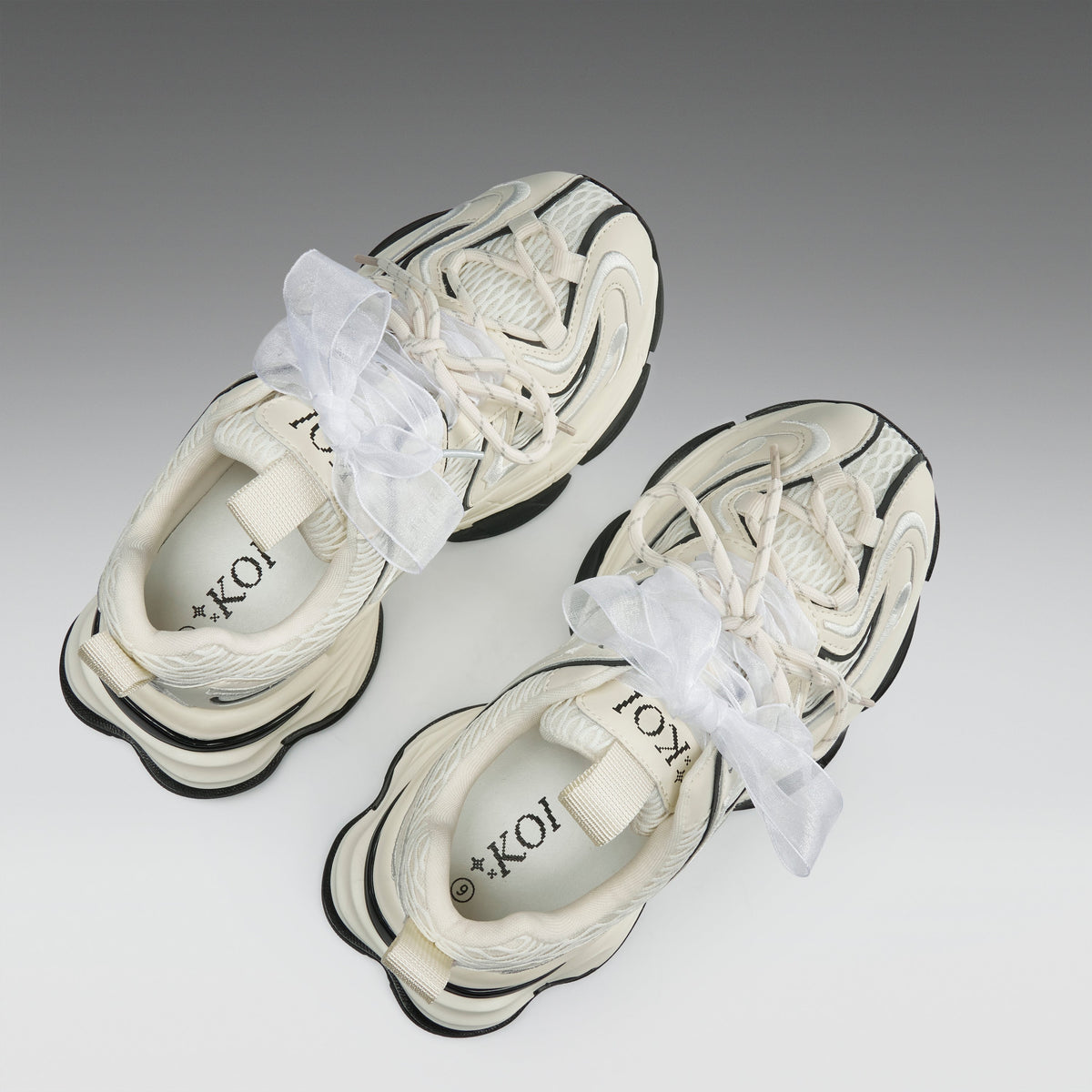 KOI Footwear - Labyrinth Mega Chunky Trainers - White