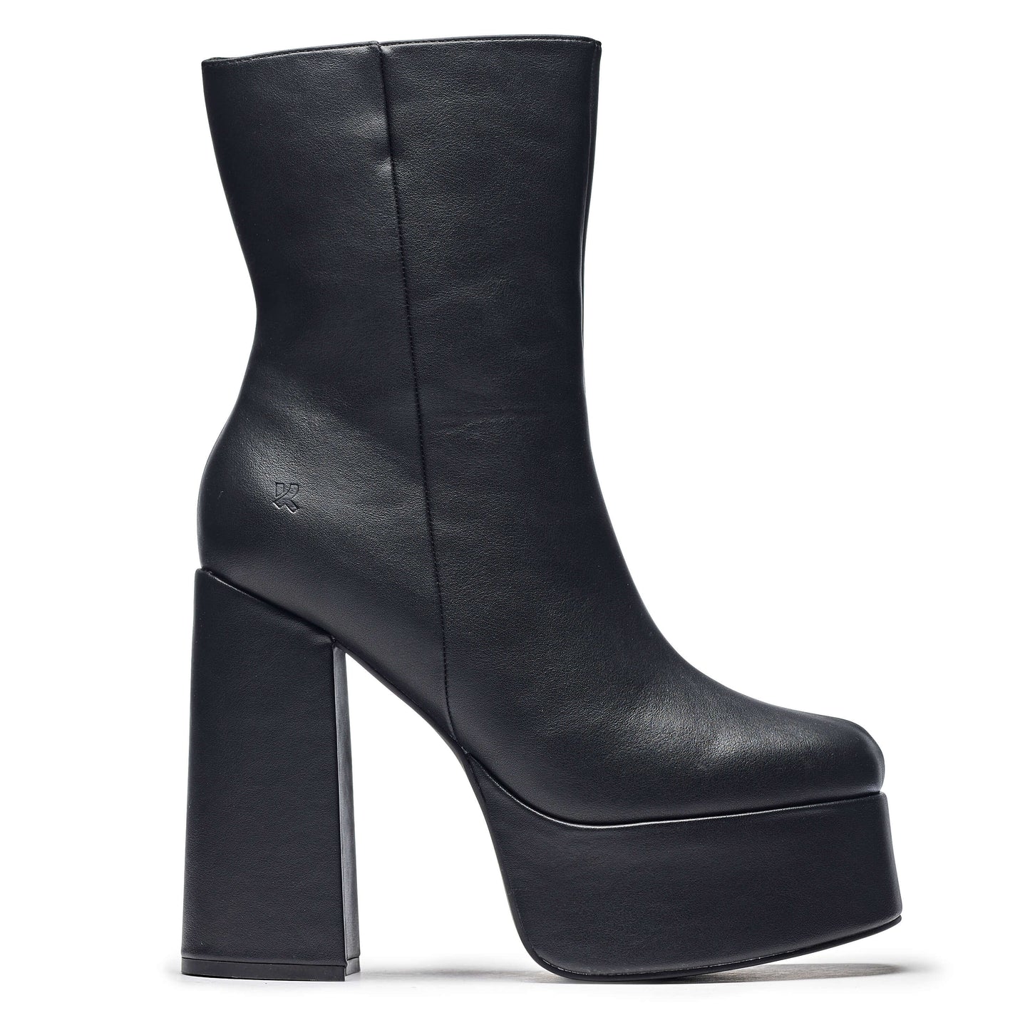 KOI Footwear - Lexus Black Platform Heeled Boots