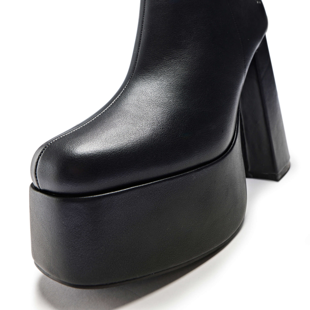 KOI Footwear - Lexus Black Platform Heeled Boots