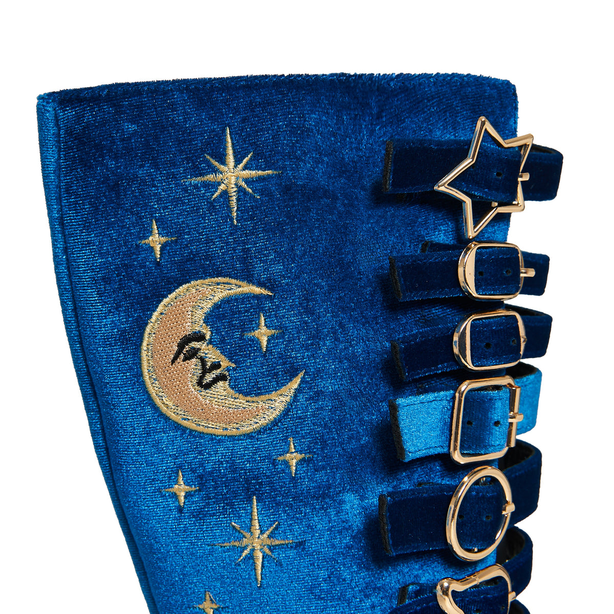 KOI Footwear - Cyberspace Celestial Long Boots - Blue