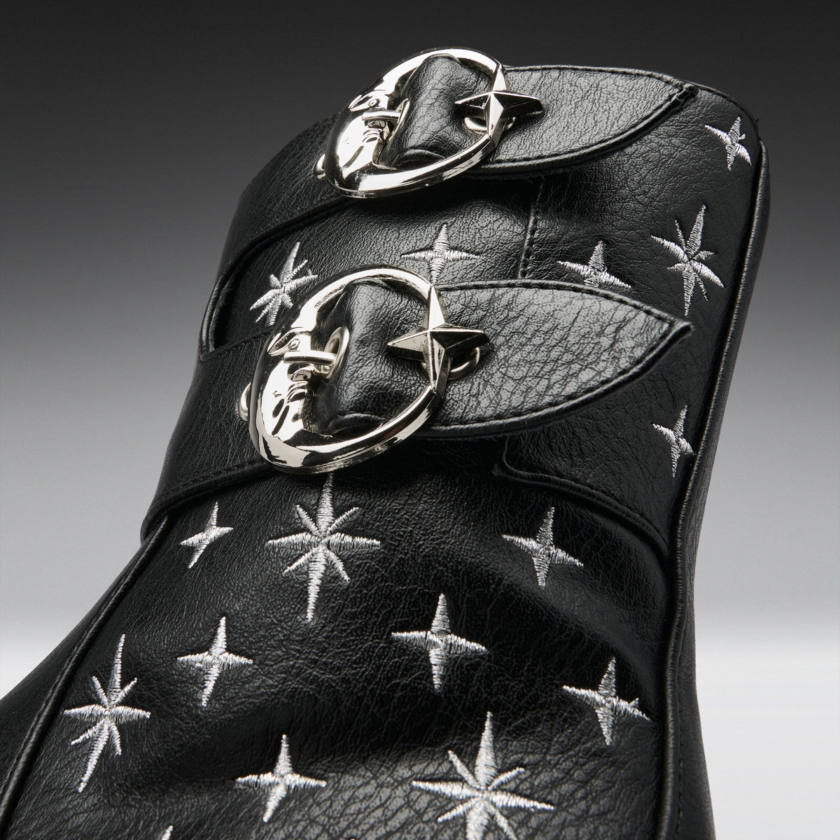 KOI Footwear - Eclipsed Rituals Biker Boots -Black