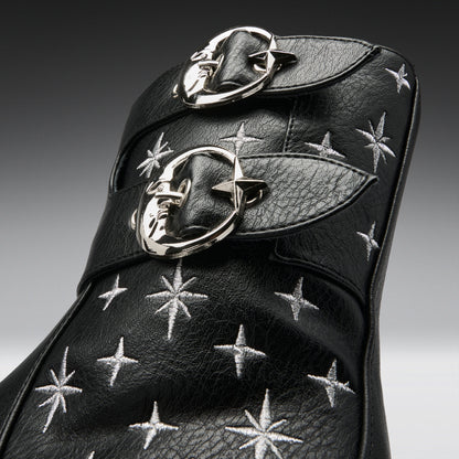 KOI Footwear - Eclipsed Rituals Biker Boots -Black