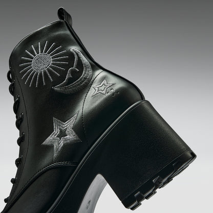 KOI Footwear - Astro Silver Star & Moon Chunky Boots