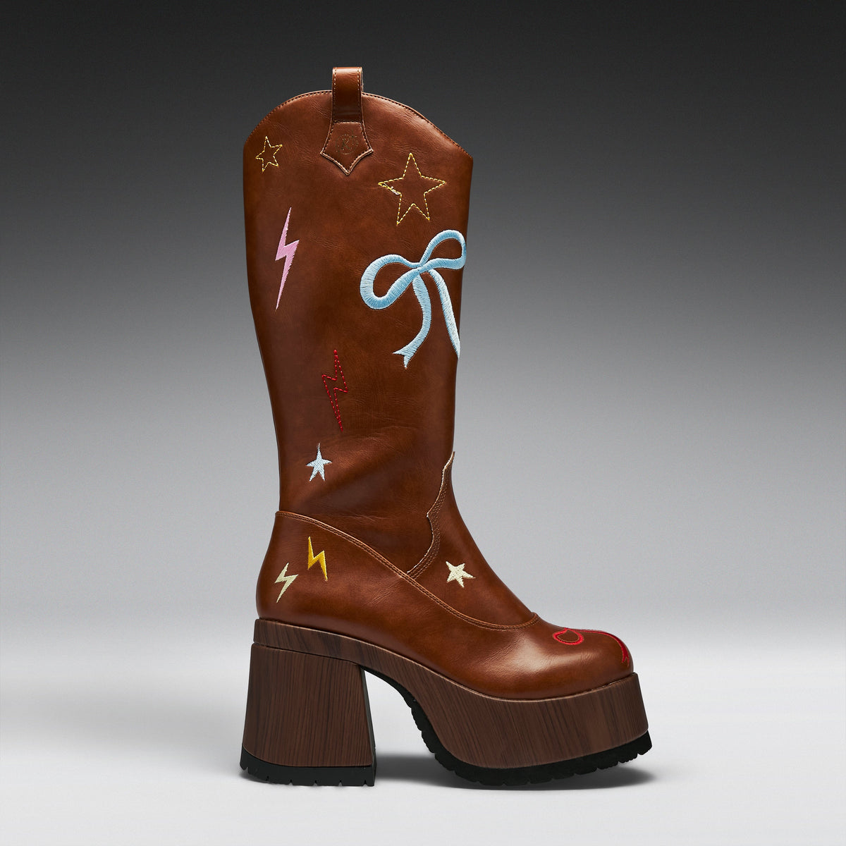KOI Footwear - Jettison Chunky Cowboy Boots - Brown