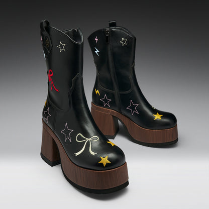 KOI Footwear - Lassitude Chunky Cowboy Boots