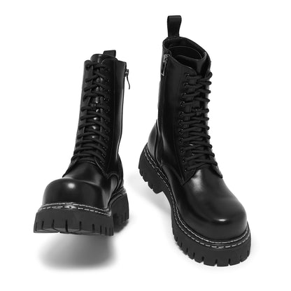 KOI Footwear - Arasaka Double Rand Military Boots - Black