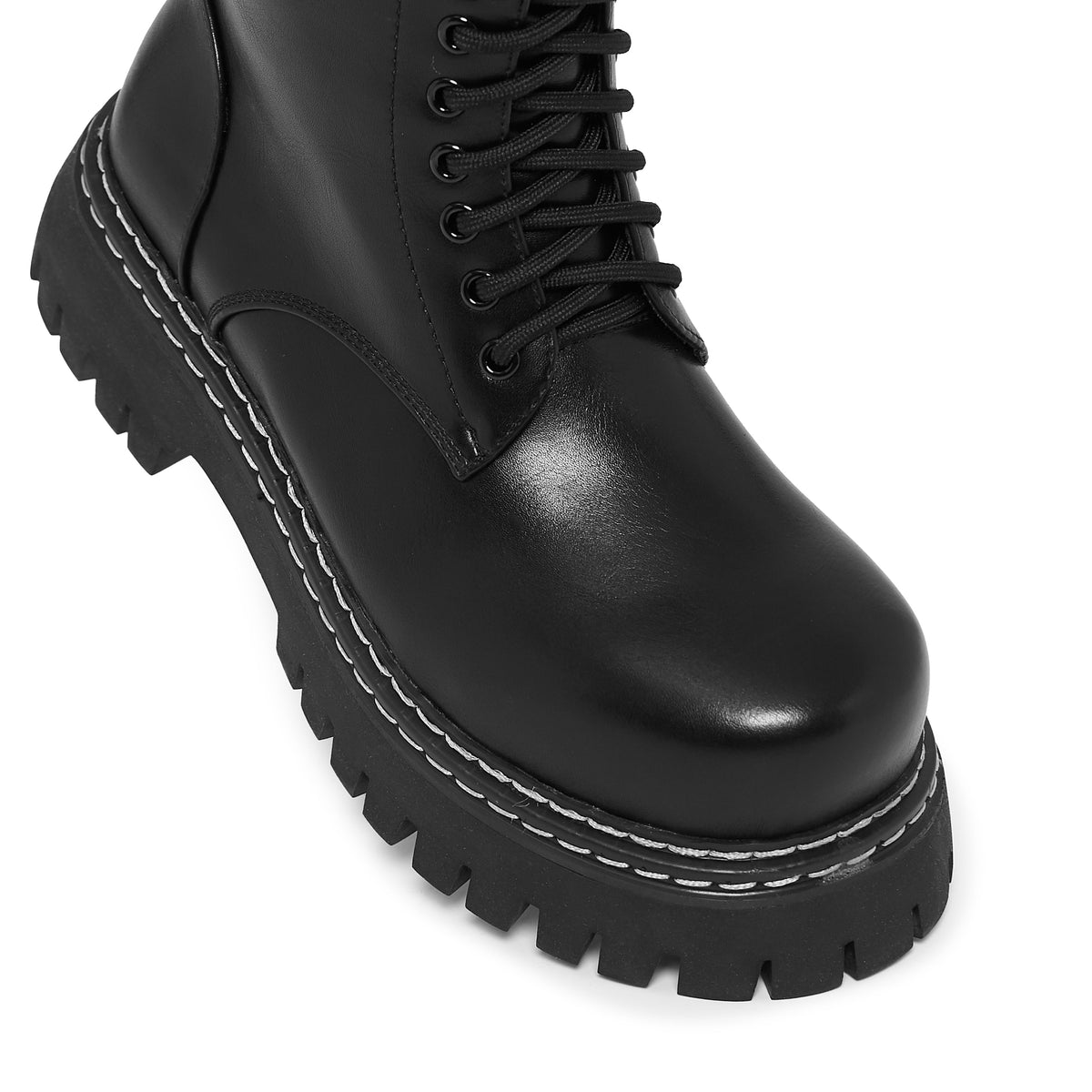 KOI Footwear - Arasaka Double Rand Military Boots - Black