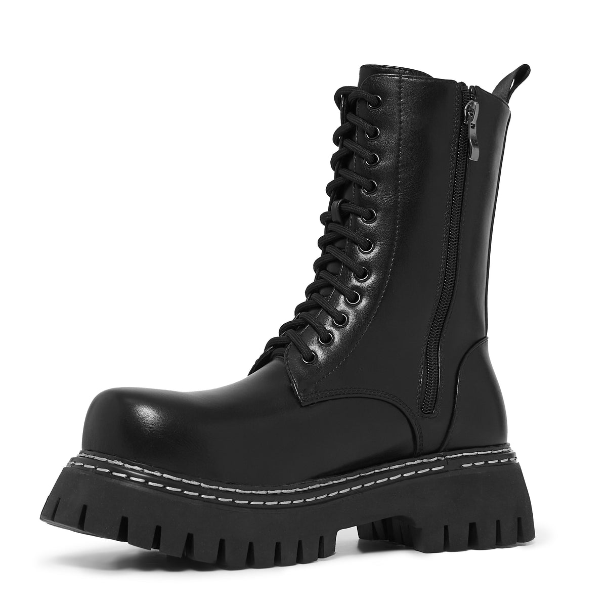 KOI Footwear - Arasaka Double Rand Military Boots - Black