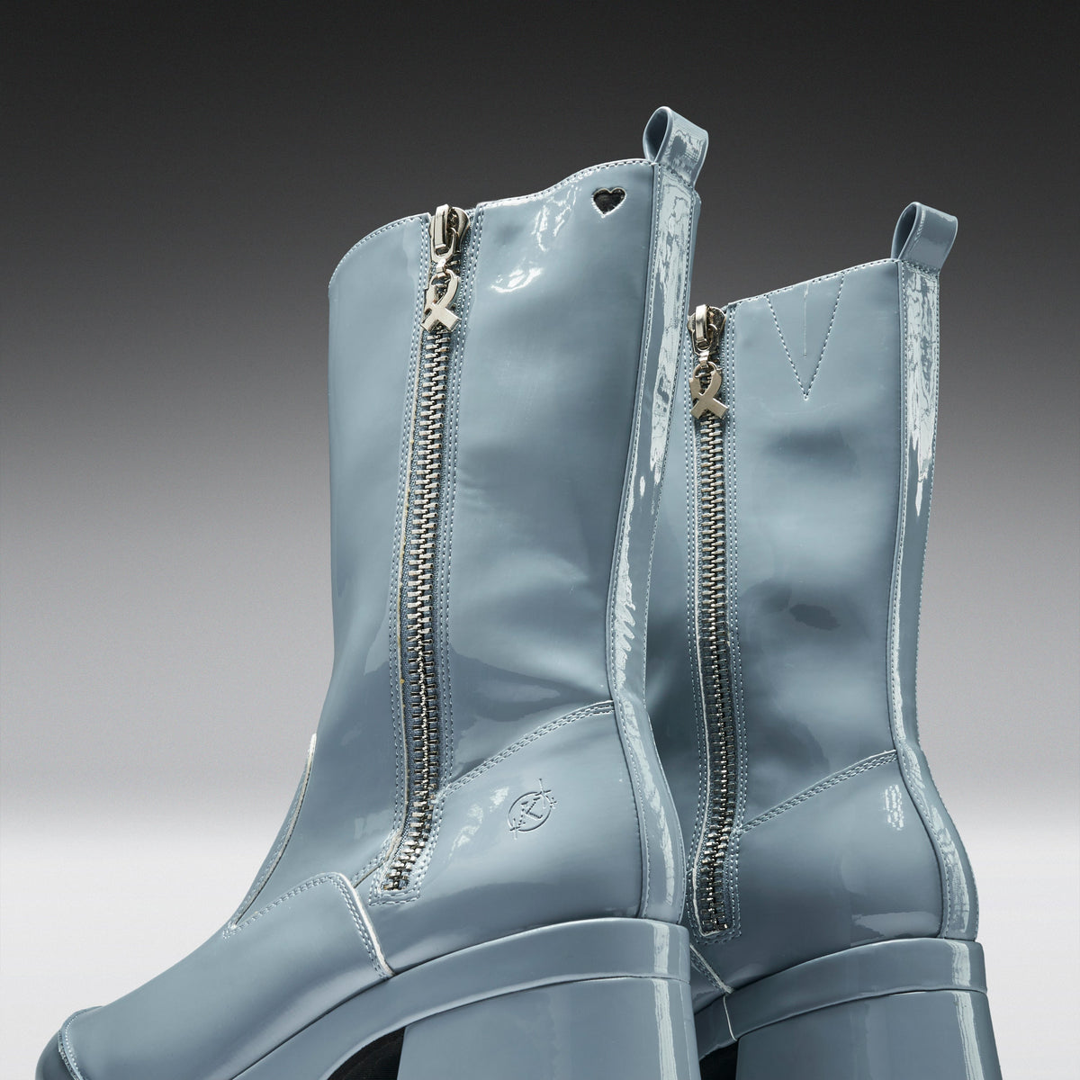 KOI Footwear - Halcyon Chunky Heeled Boots -Sea Blue