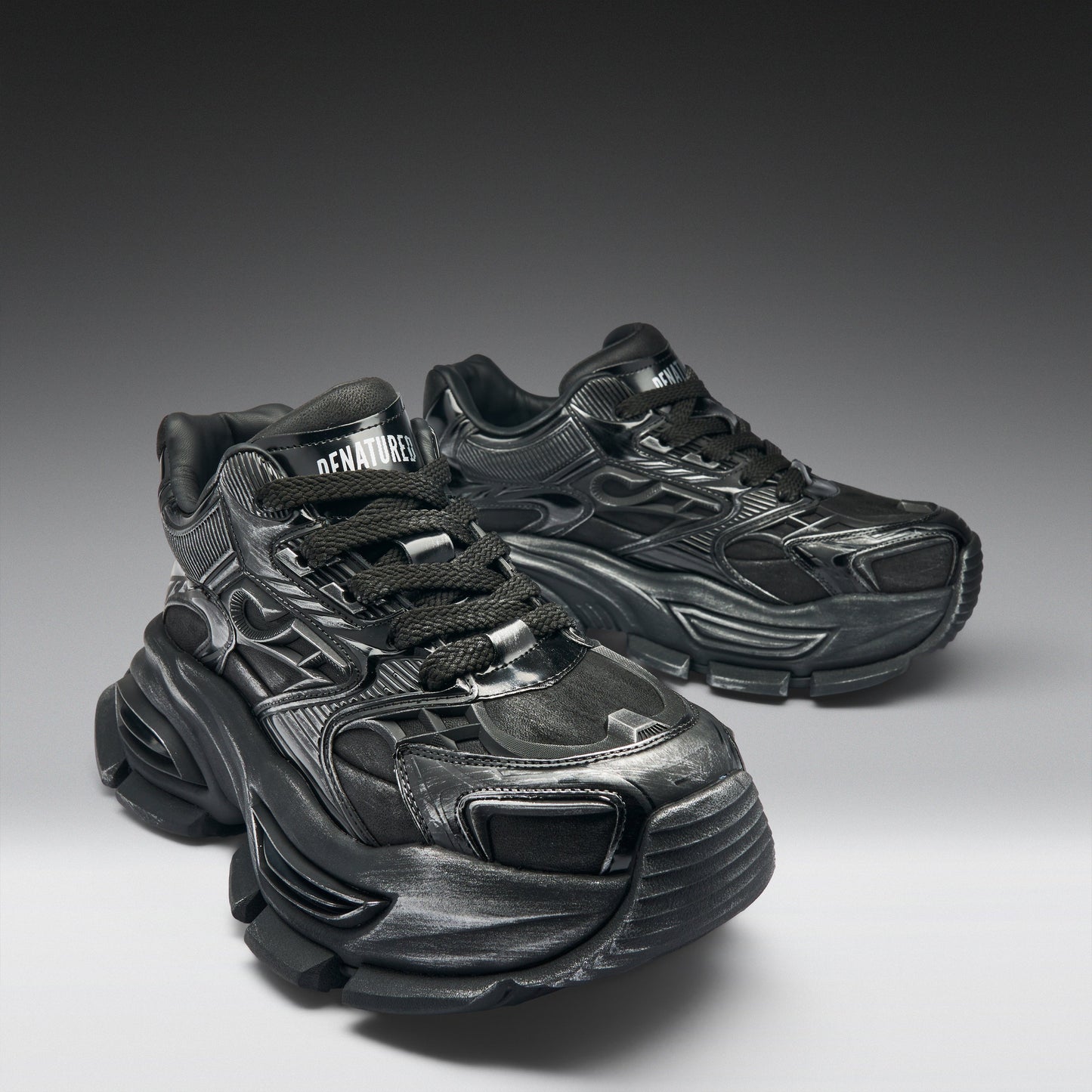 KOI Footwear - Orbit Men's Chunky Trainers - Black