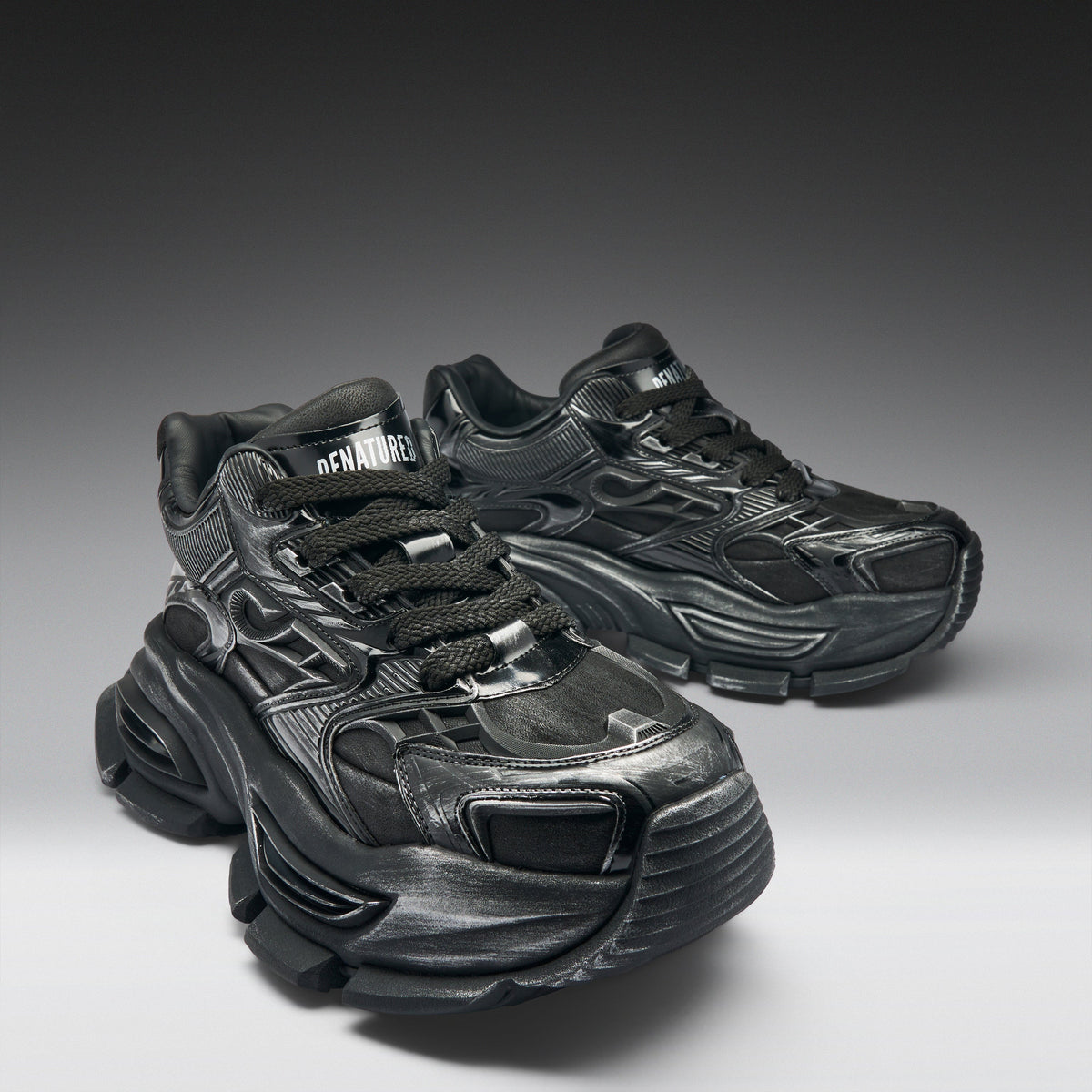 KOI Footwear - Orbit Men's Chunky Trainers - Black