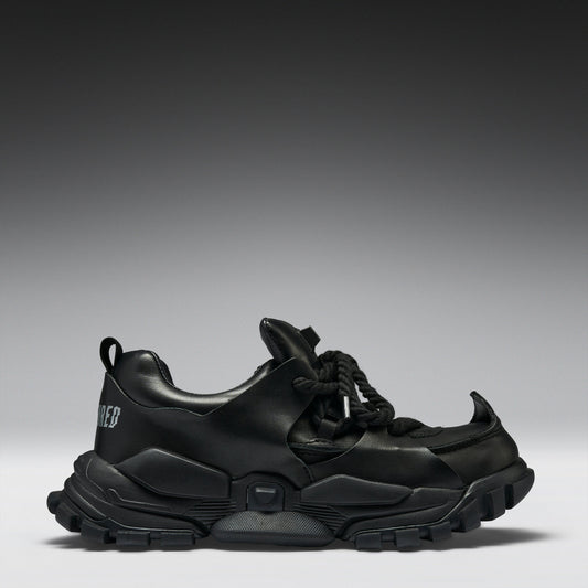 KOI Footwear - Serpentbone Full Grain Leather Men's Utility Shoes - Shadow