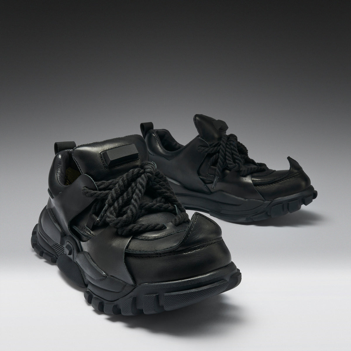 KOI Footwear - Serpentbone Full Grain Leather Men's Utility Shoes - Shadow