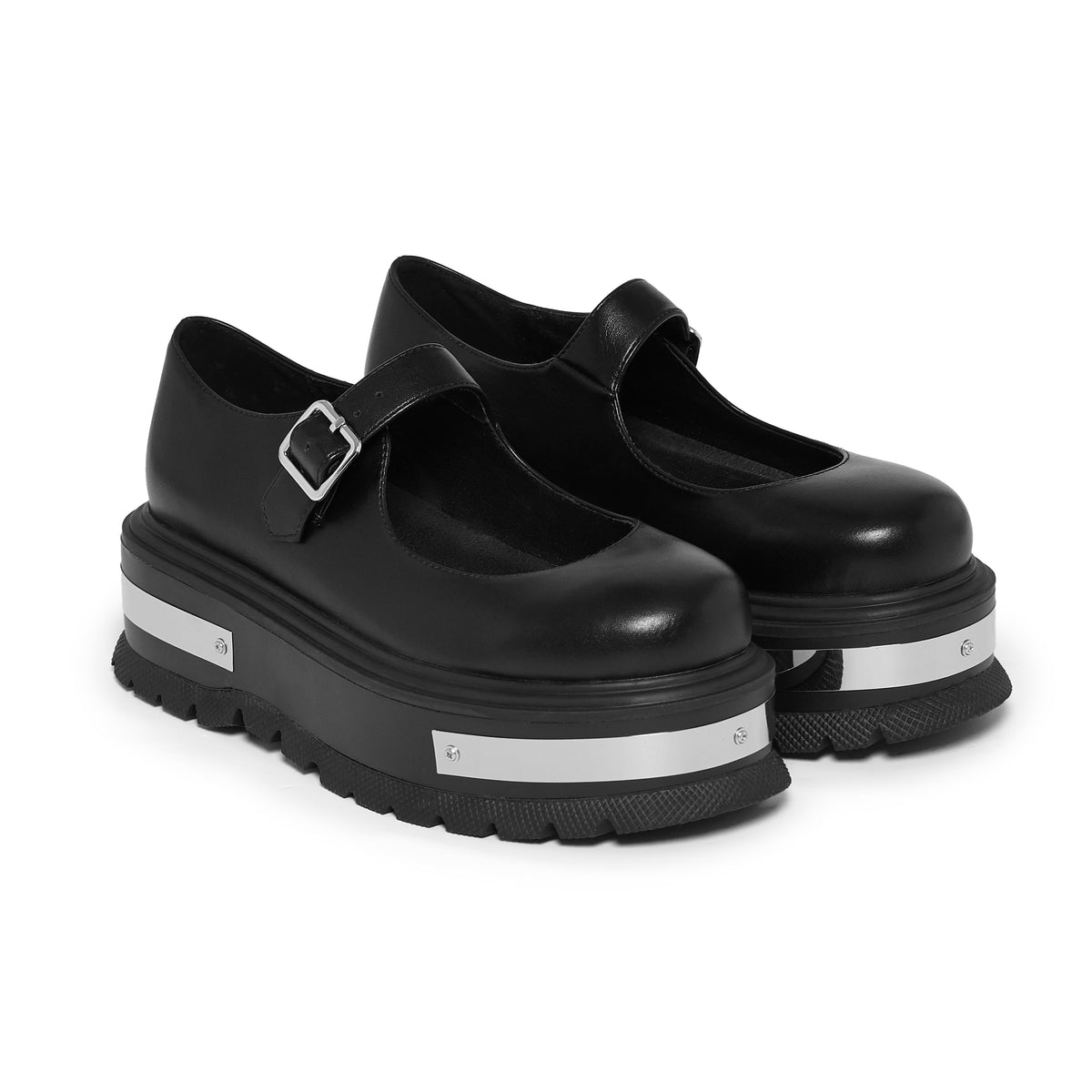 KOI Footwear - Nightfall Hardware Platform Mary Janes