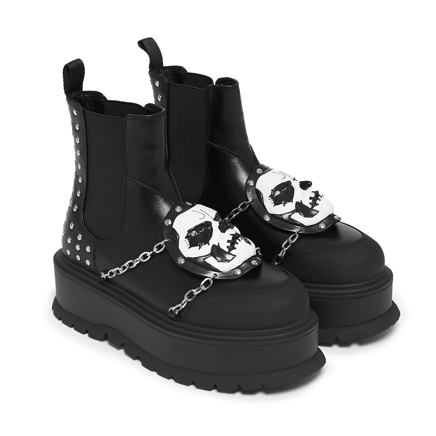 KOI Footwear - Ghost by KOI - Secular Haze Papa Emeritus II Platform Boots