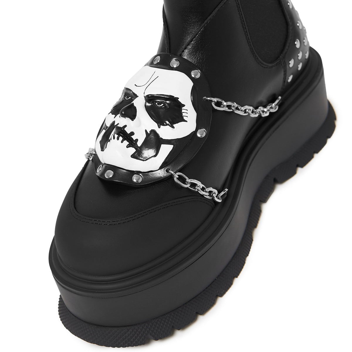 KOI Footwear - Ghost by KOI - Secular Haze Papa Emeritus II Platform Boots