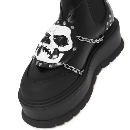 KOI Footwear - Ghost by KOI - Secular Haze Papa Emeritus II Platform Boots