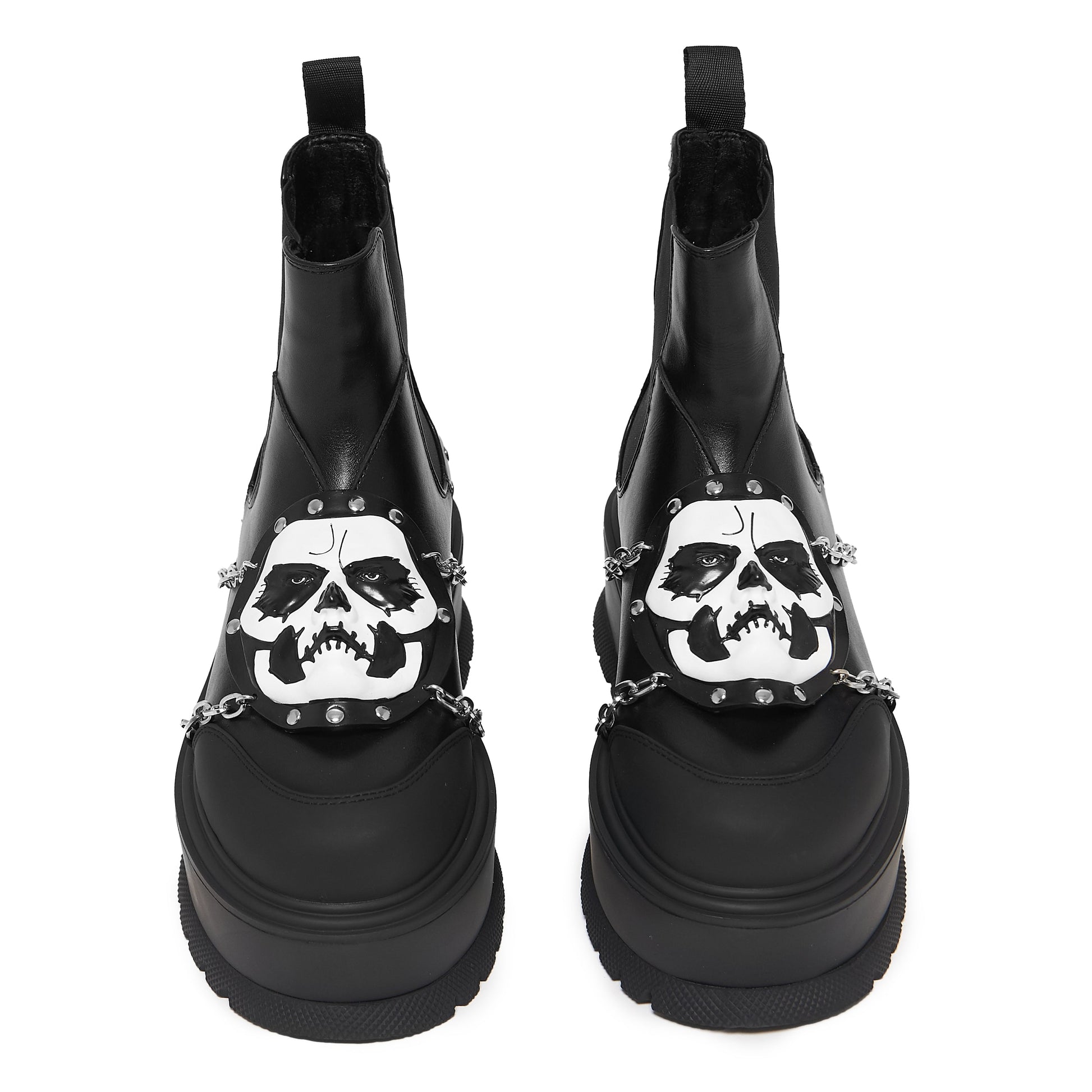 KOI Footwear - Ghost by KOI - Secular Haze Papa Emeritus II Platform Boots