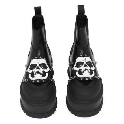 KOI Footwear - Ghost by KOI - Secular Haze Papa Emeritus II Platform Boots