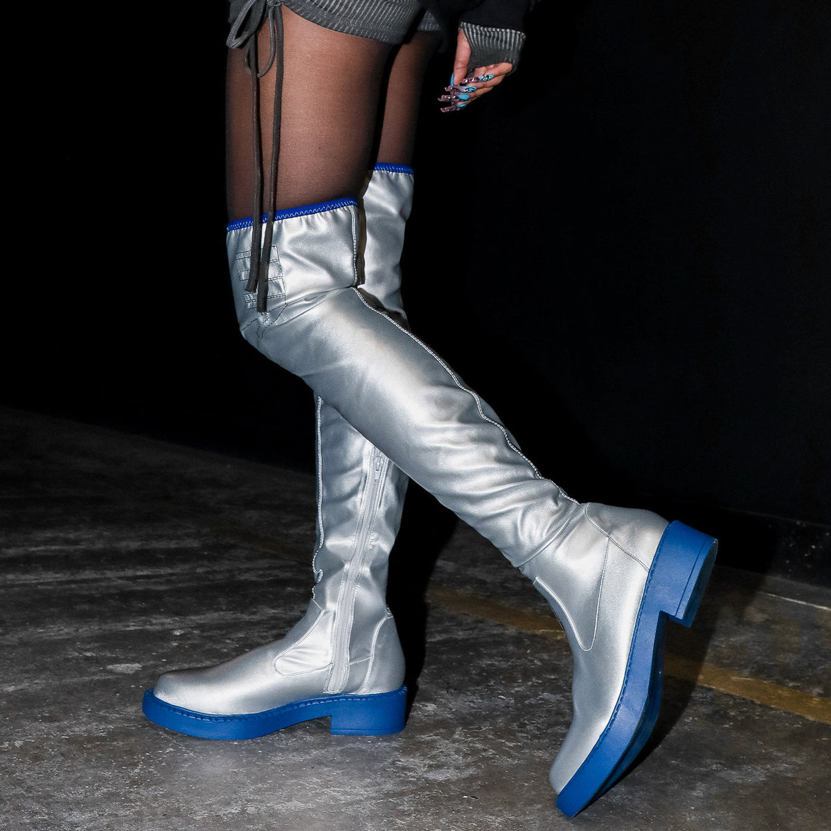 KOI Footwear - The SNOW MIKU Long Boots - Silver
