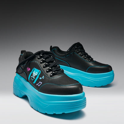 KOI Footwear - Virtual Diva Miku Chunky Trainers - Black